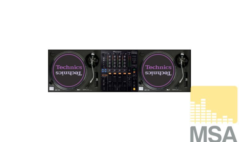 DJ-set 1: 1x DJM-800 + 2x SL-1200 MK2