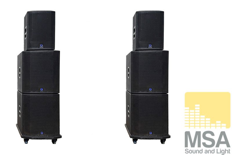 Geluidsset 4: 2x TSP-122-AN + 4x TSP-118B-AN