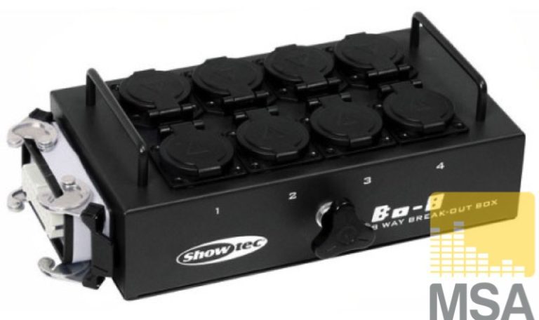 Breakout harting 16-polig -> 8x Schuko