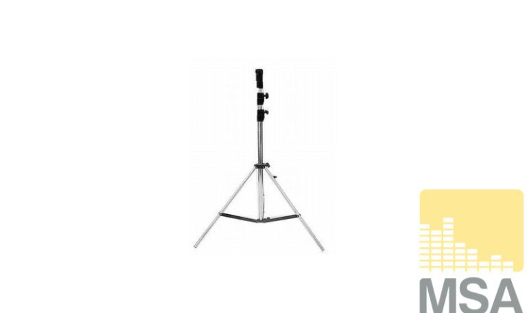 Lichtstatief chrome max 2,6 meter, max. load 40kg