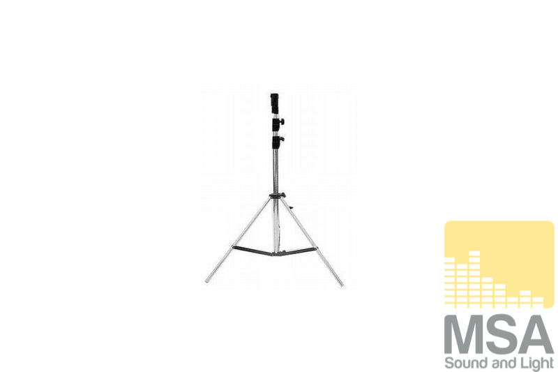 Lichtstatief chrome max 2,6 mtr, max load 25 Kg