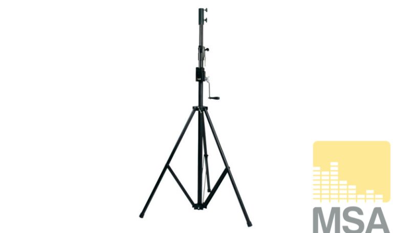 Lichtstatief zwart Wind-up max. 4 meter, max. load 40kg