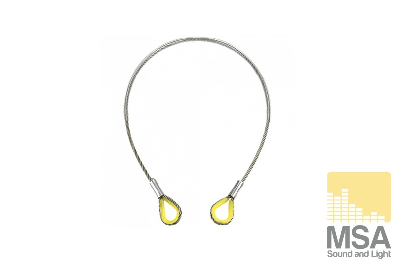 Steel 1 Ton WLL Certified 1 meter 6x36WS core met PVC mantel