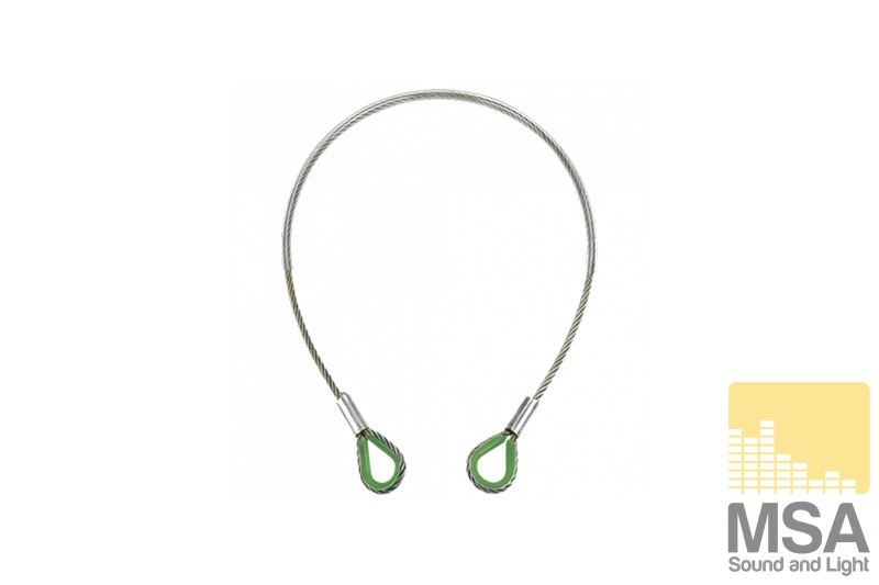 Steel 1 Ton WLL Certified 2 meter 6x36WS core met PVC mantel