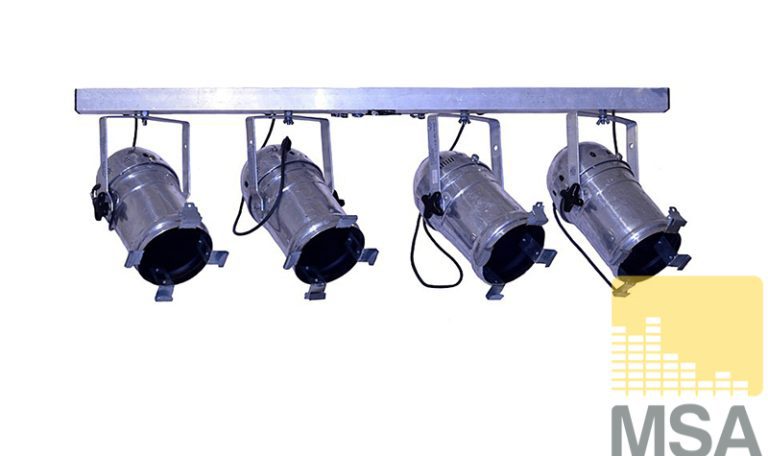 T-Bar 4x Par 64 Long chrome 2000 Watt