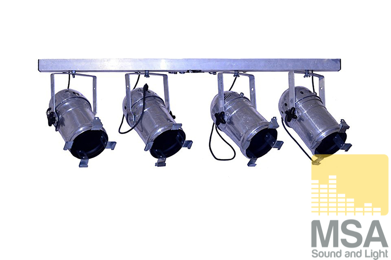 T-Bar 4x Par 64 Long chrome 4000 watt