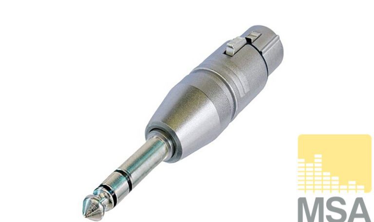 Neutrik XLR female -> 6,3 Jack male (NA3FP)