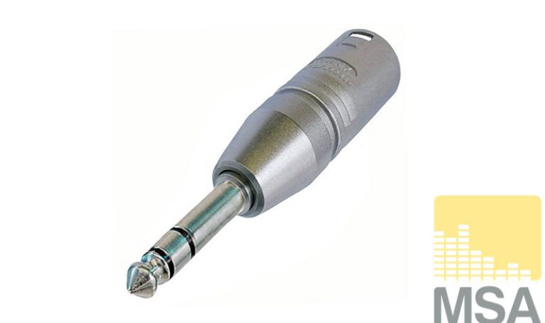 Neutrik XLR male -> 6,3 Jack male (NA3MP)