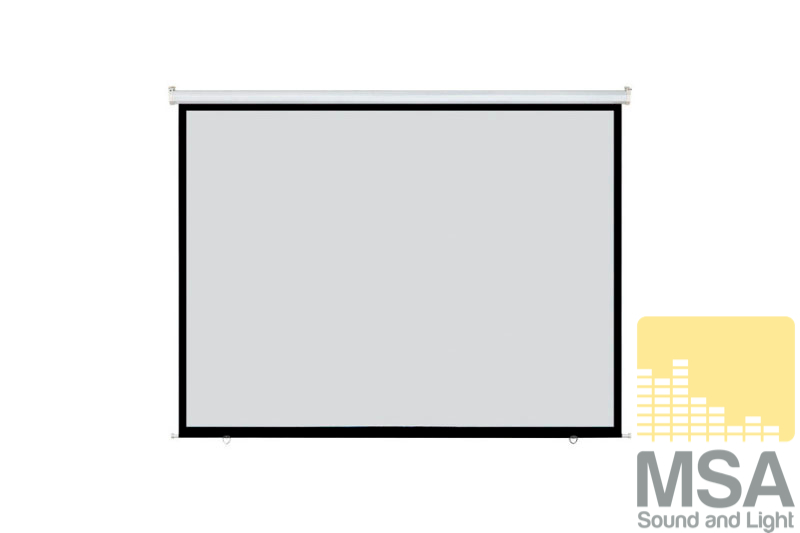 16:9 Opzicht scherm 108’’ (Viewing area 240 x 135 cm) elektrisch
