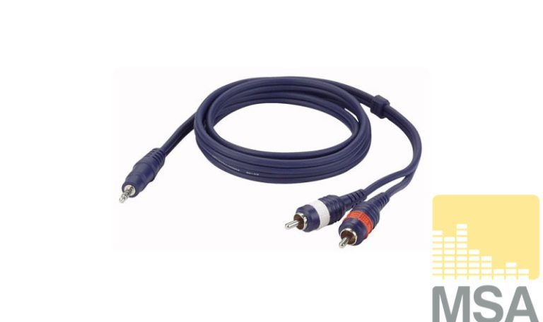 2x Cinch -> 3,5 Jack stereo 1,5 meter