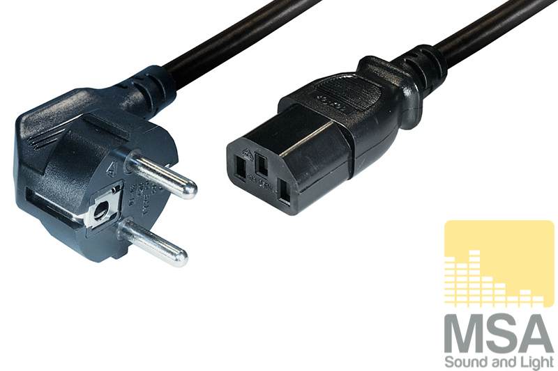 Schuko -> Euro kabel 5 mtr C13