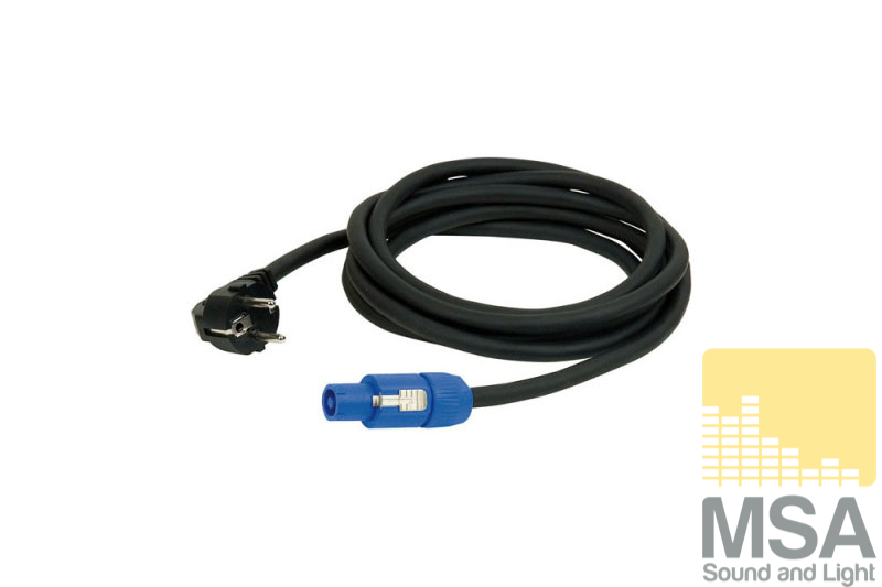 Schuko -> Powercon kabel 2 mtr
