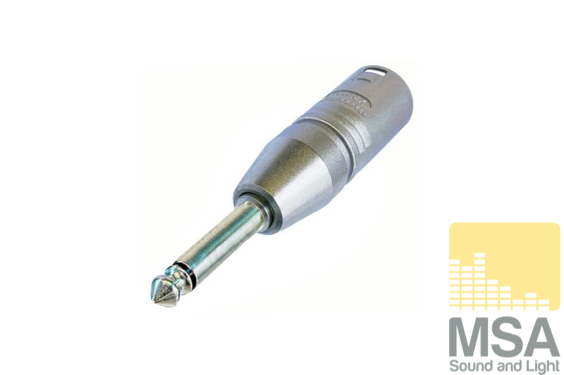XLR male -> 6,3 Jack male