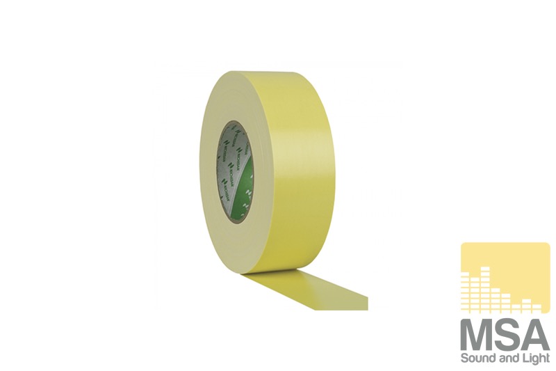 Gaffatape nichiban 50 mm / 50 mtr Geel