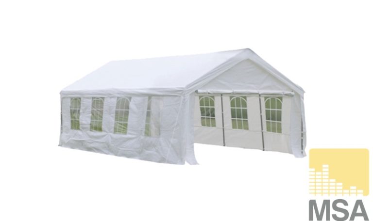 Partytent 8×4 meter wit (incl. wanden)