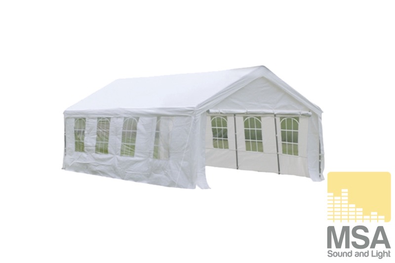 Party tent 8 x 4 mtr wit (incl. wanden)
