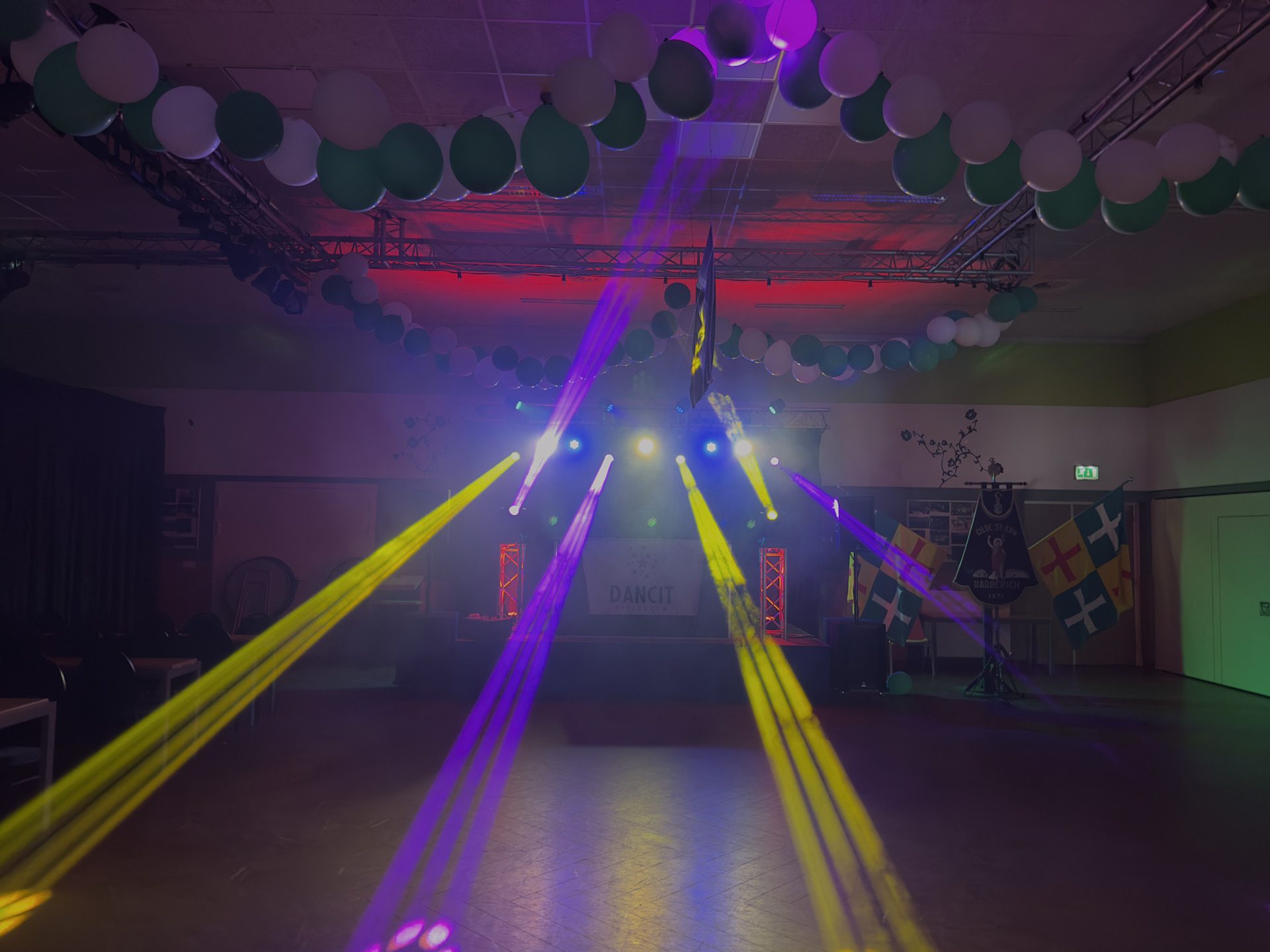 Schuttersfeest in Babberich met licht en geluid van MSA
