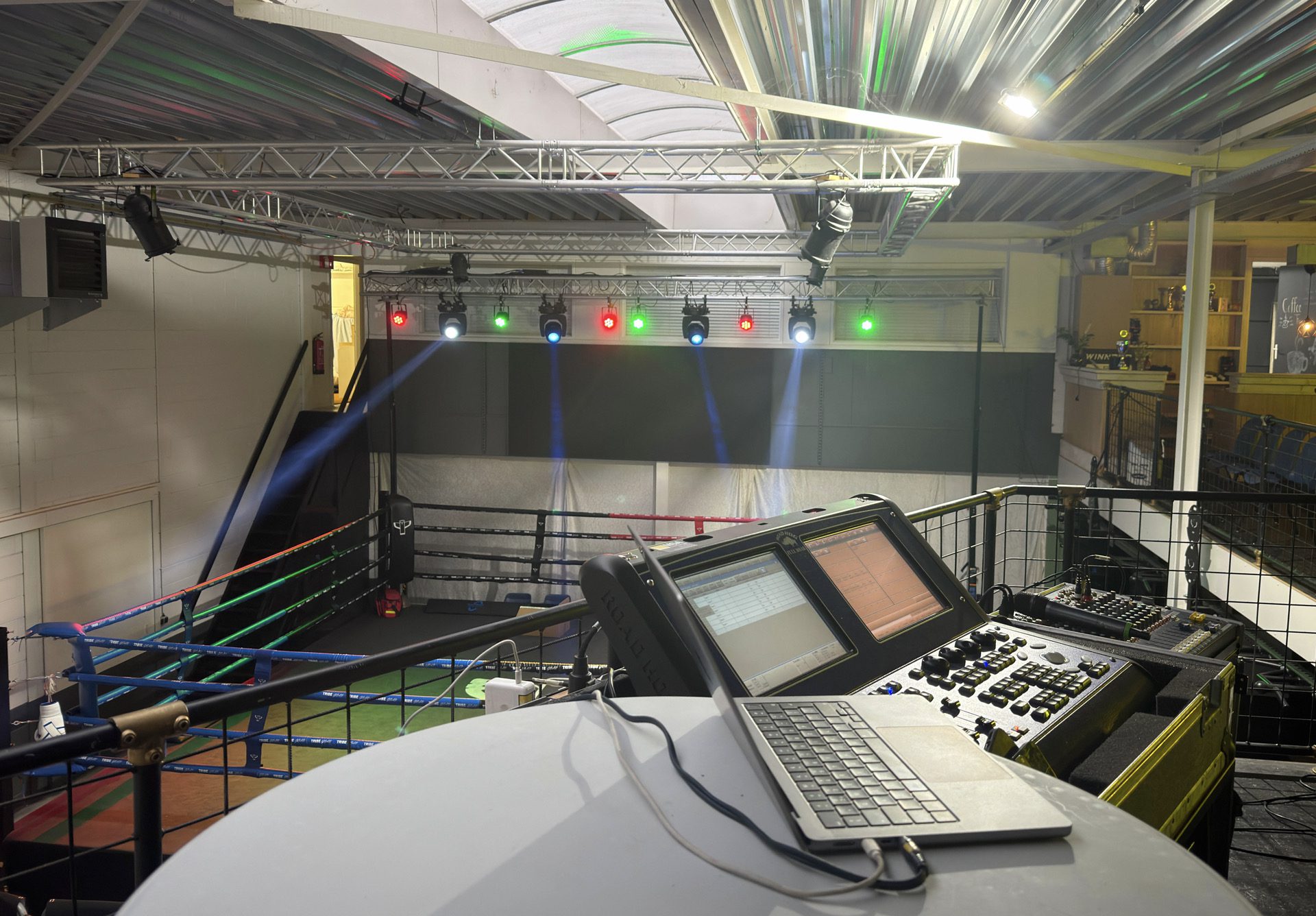 Kickboxevent in Zevenaar (2025) met licht en geluid van MSA Sound and Light