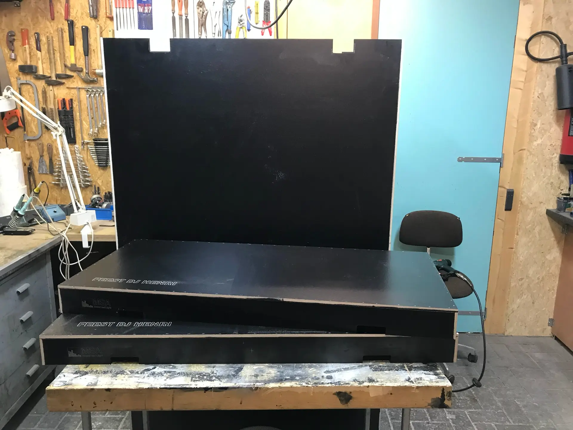 IMG 0243 flightcase bouwen