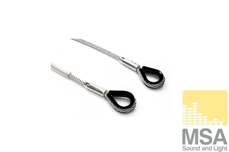 Steel 1 ton WLL-Certified 4 meter 6x36WS core met PVC-mantel