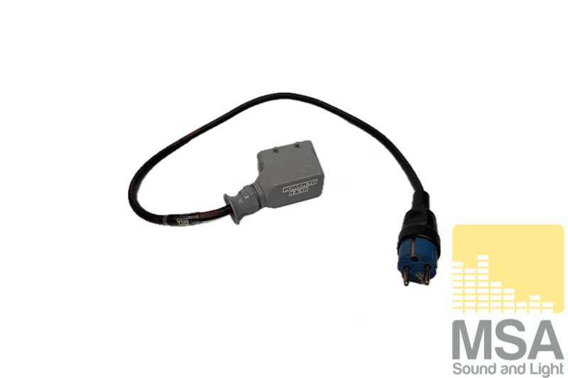 Vintage 230 V to Harting 10 polig kabel For DMX Pack